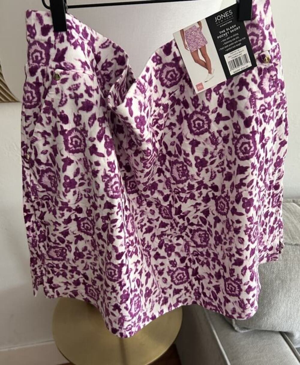 Jones Purple Floral Skort XXL Tennis Golf